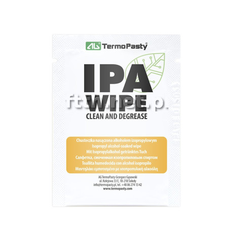 Chusteczki nasączone (IPA 99,7%)